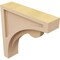 Ekena Millwork 3"W x 12"D x 12"H Thin Viola Rough Cedar Woodgrain TimberThane Corbel, Primed Tan CORUR03X12X12VIORCPR - alternate 3